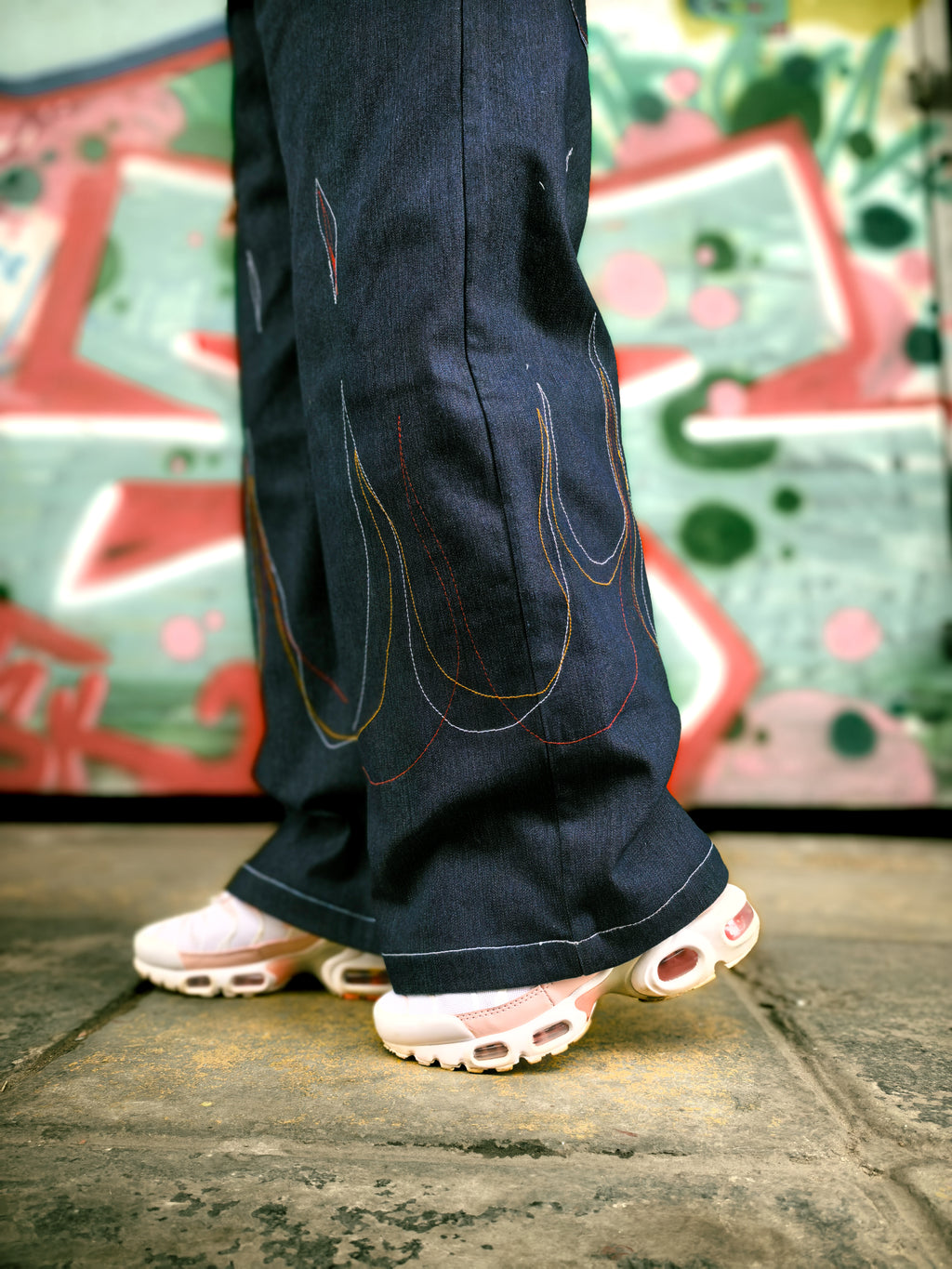 DOUBLE LAYERED FLAME PANTS