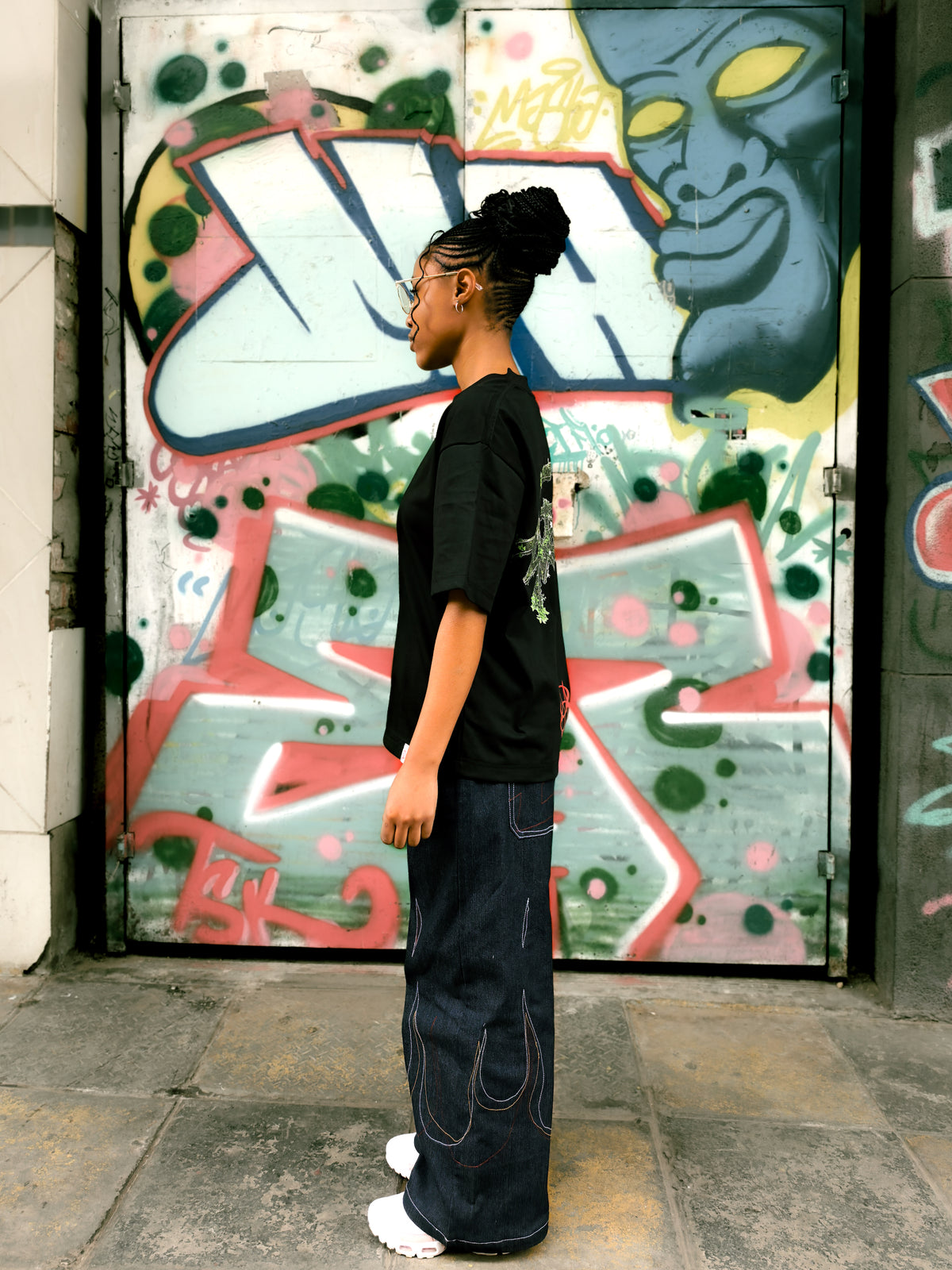 DOUBLE LAYERED FLAME PANTS